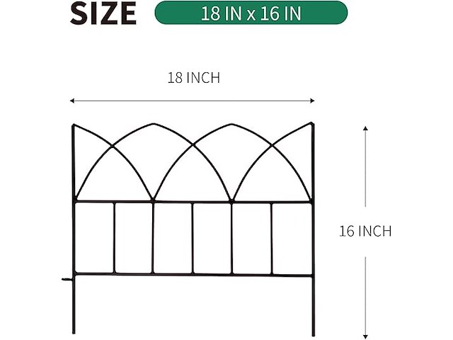 2 x scendor tuin decoratieve omheining (5 stuks) - afbeelding 3 van  5
