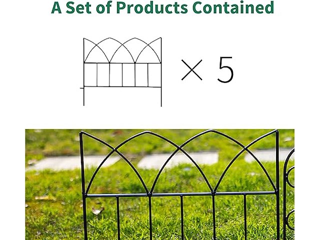 2 x scendor tuin decoratieve omheining (5 stuks) - afbeelding 4 van  5