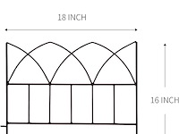 2 x scendor tuin omheining (5 stuks) - afbeelding 3 van  5