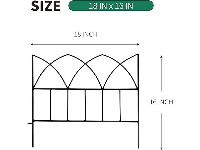 2 x scendor tuin omheining (5 stuks) - afbeelding 2 van  3