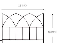 2 x scendor tuin omheining (5 stuks) - afbeelding 2 van  3