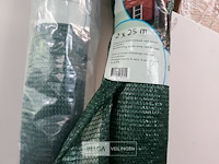 2 x schaduwdoek 2m groen 1x15 m + 1x25 m - afbeelding 3 van  3
