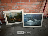 2 x schilderij / prent - afbeelding 1 van  3