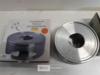 2 x schotelverwarmer inox dia 15 cm h 6 cm - afbeelding 3 van  3