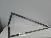 2 x schrijnwerkers winkelhaak staal 90 cm - afbeelding 2 van  3