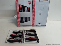 2 x schroevendraaierset 6 delig plat+kruis - afbeelding 1 van  2
