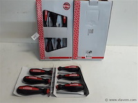 2 x schroevendraaierset 6 delig plat+kruis - afbeelding 1 van  2