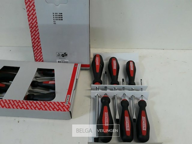 2 x schroevendraaierset 6-delig plat+kruis - afbeelding 3 van  3