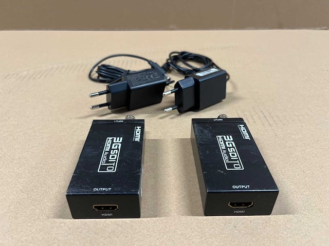 2 x sdi/hd-sdi/3g-sdi to hdmi converter w/psu - afbeelding 4 van  4