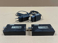 2 x sdi/hd-sdi/3g-sdi to hdmi converter w/psu - afbeelding 1 van  4