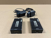 2 x sdi/hd-sdi/3g-sdi to hdmi converter w/psu - afbeelding 4 van  4