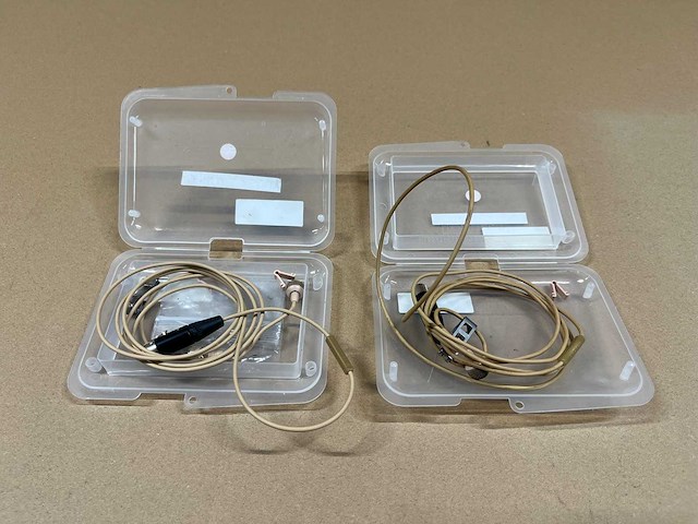 2 x sennheiser mke-2 lavalier microphone (ta4f) - afbeelding 2 van  3