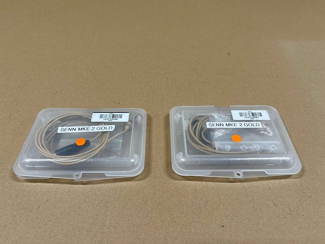 2 x sennheiser mke-2 lavalier microphone (ta4f) - afbeelding 1 van  3