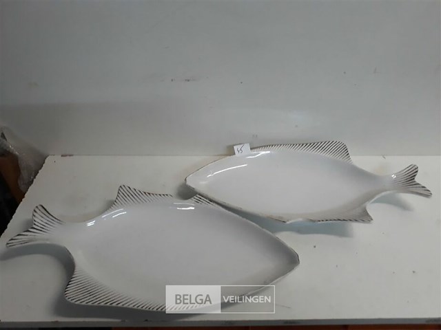 2 x serveerschaal vis - afbeelding 1 van  3
