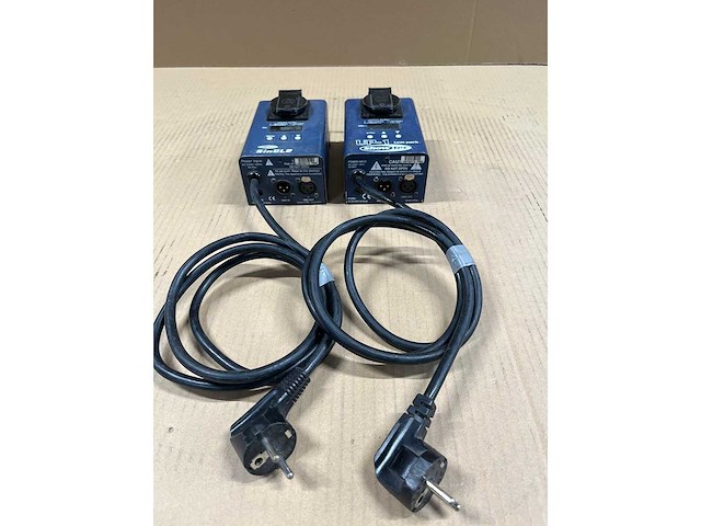 2 x showtec dimmer 1x2kw single 10a xlr5/schuko (no fader) - afbeelding 1 van  3