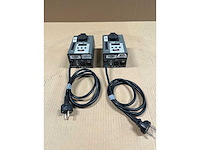 2 x showtec dimmer 1x2kw single dp-1 10a xlr3/schuko (with fader) - afbeelding 1 van  3
