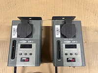 2 x showtec dimmer 1x2kw single dp-1 10a xlr3/schuko (with fader) - afbeelding 2 van  2