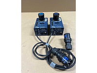 2 x showtec dimmer 1x2kw single mk2 10a xlr3/cee16b3 (with fader) - afbeelding 1 van  3