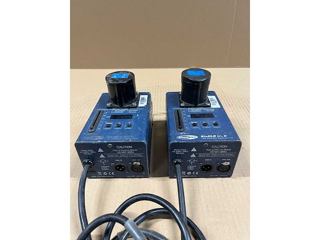 2 x showtec dimmer 1x2kw single mk2 10a xlr3/cee16b3 (with fader) - afbeelding 2 van  3