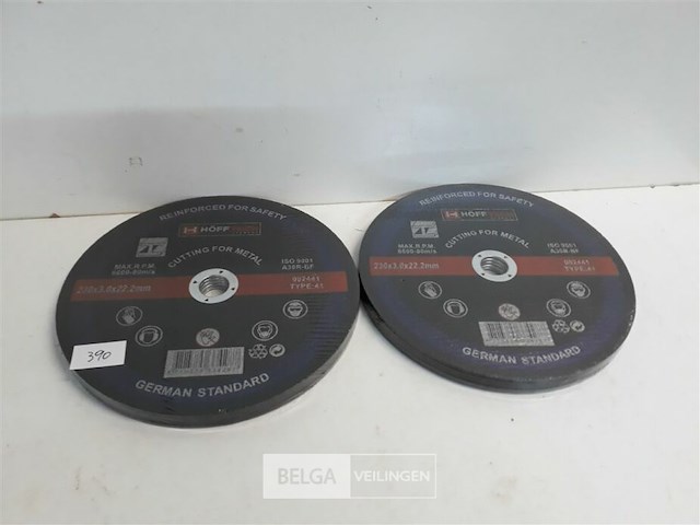 2 x snijschijven 5 stuks 230mm metaal - afbeelding 1 van  3