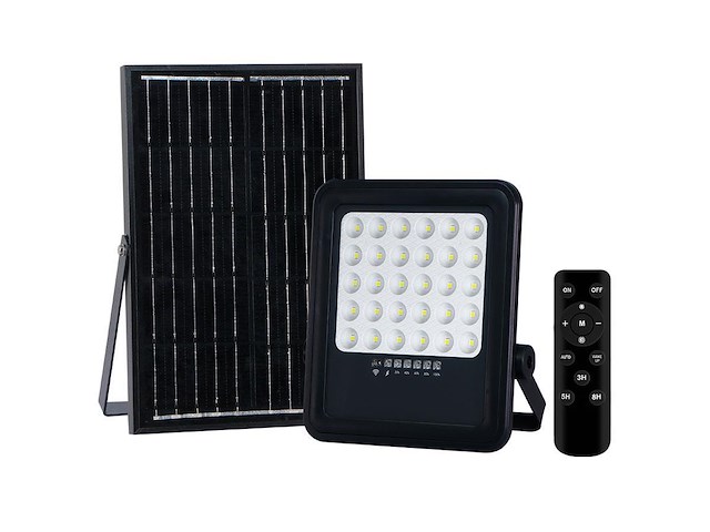 2 x solar 1000 lumen led breedstraaler met afstandsbediening - afbeelding 1 van  9