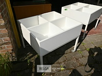 2 x sorteerbak bibliotheek op wielen - afbeelding 2 van  5