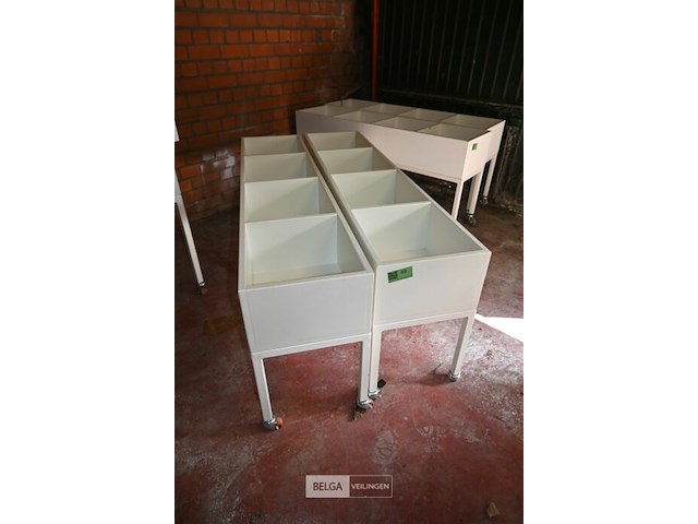 2 x sorteerbak bibliotheek op wielen - afbeelding 2 van  4