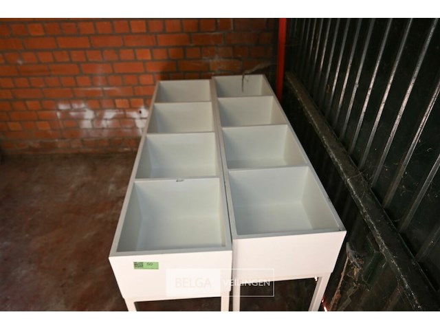 2 x sorteerbak bibliotheek op wielen - afbeelding 4 van  5