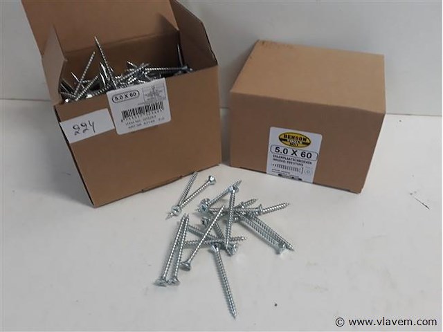 2 x spaanplaatvijzen 5 x 60 200 stuks kruiskop pz 2 - afbeelding 1 van  2