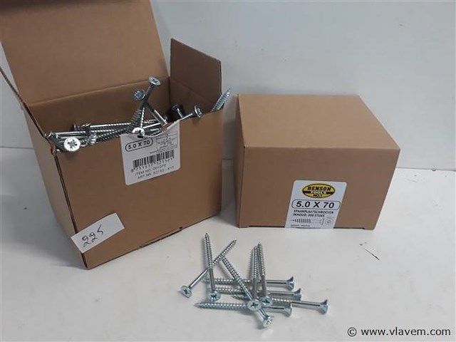 2 x spaanplaatvijzen 5 x 70 200 stuks kruiskop pz 2 - afbeelding 1 van  2