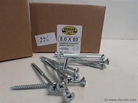 2 x spaanplaatvijzen 5 x 80 200 stuks kruiskop pz 2 - afbeelding 2 van  2