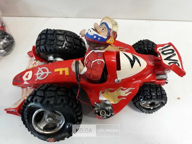 2 x spaarpot crash race-auto - afbeelding 3 van  3