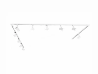 2 x spanningsrail 200 cm inclusief 10 railspots mr4 wit - afbeelding 6 van  10