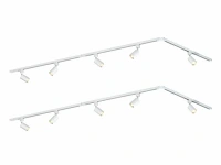 2 x spanningsrail 400 cm inclusief 12 railspots mr4 wit