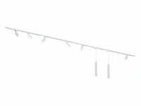 2 x spanningsrail 400 cm inclusief 12 railspots mr4 wit - afbeelding 5 van  11