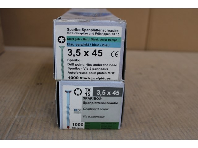 2 x sparibo boorschroef 3,5 x 45 (ip: 1000 stuks) - afbeelding 1 van  2