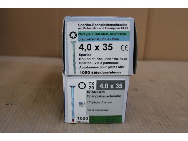 2 x sparibo boorschroef 4,0 x 35 (ip: 1000 stuks) - afbeelding 1 van  2