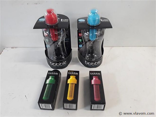 2 x sport drinkfles + 3 vervangfilters - afbeelding 1 van  2