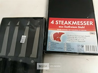 2 x steakmes 4 stuks inox 11 cm - afbeelding 3 van  3