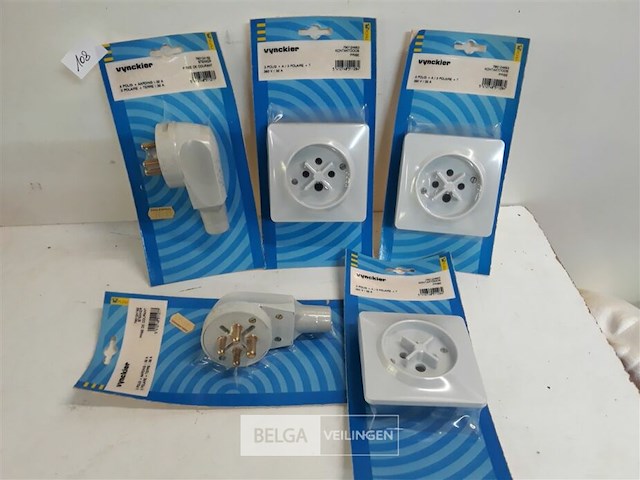 2 x stekker + 3 x stopkontact 380v/32a 4p - afbeelding 2 van  3
