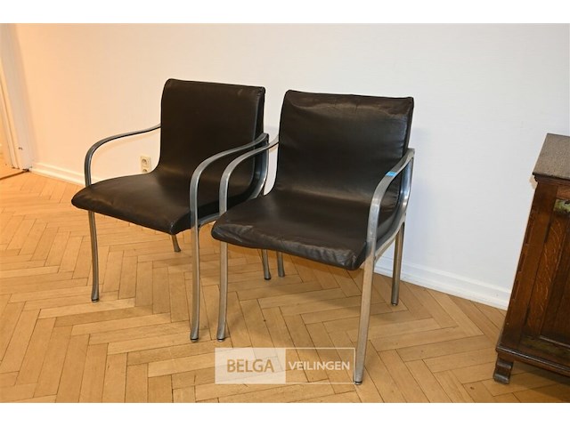 2 x stoel met armleuning - afbeelding 1 van  4