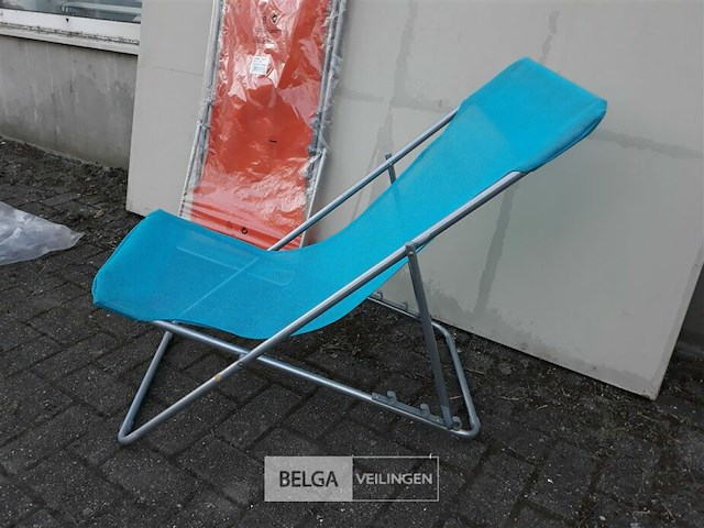2 x strandstoel 1 x blauw + 1 x oranje - afbeelding 3 van  3