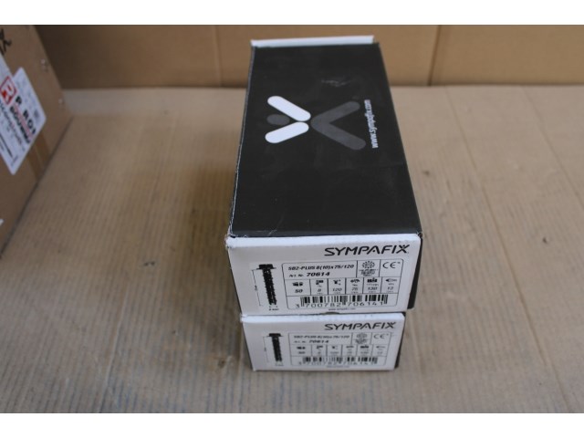 2 x sympafix betonschroef sb2-plus 8(10)x75/120, met zeskantkop (50st) - afbeelding 2 van  3