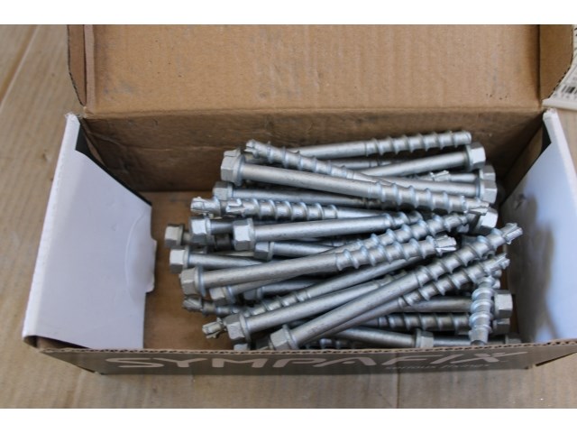 2 x sympafix betonschroef sb2-plus 8(10)x75/120, met zeskantkop (50st) - afbeelding 3 van  3