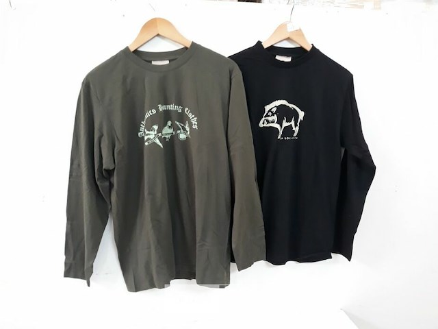 2 x t-shirt lange mouwen met print l - afbeelding 1 van  3