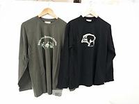 2 x t-shirt lange mouwen met print l - afbeelding 2 van  3