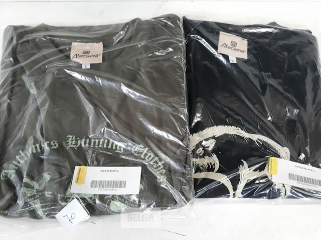 2 x t-shirt lange mouwen met print l - afbeelding 3 van  3