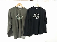 2 x t-shirt lange mouwen met print l - afbeelding 2 van  3