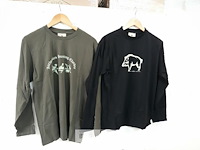 2 x t-shirt lange mouwen met print xxl - afbeelding 2 van  3