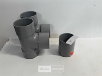 2 x t stuk + 1 x mof 50 mm pvc lijmverbinding
